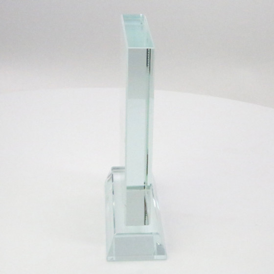 Cristallo Rettangolare 13x9 cm. con base