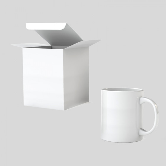 Sublimation mug with box included