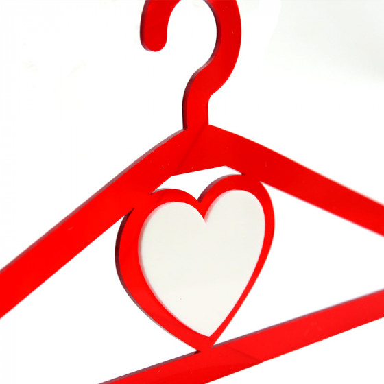 RED LOVE PlexiGlass hanger 37x20 cm.