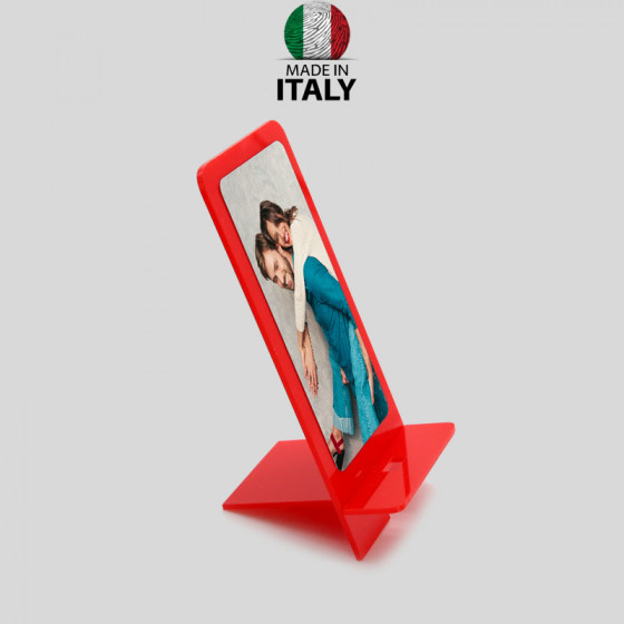 Mobile phone holder for table 9x20 cm. in Plexiglass