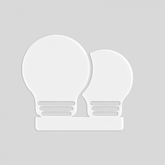 Ricambi Plexy per Basi Legno LED Rettangolari 15x4,5  h. 3 cm.
