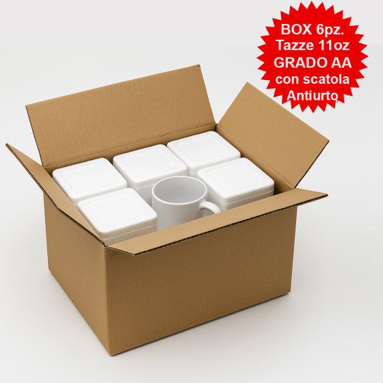 Kit Box 6 Tazza Bianca...
